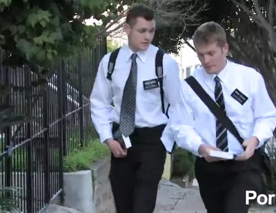 Mormon Sucks Cock For The First Time