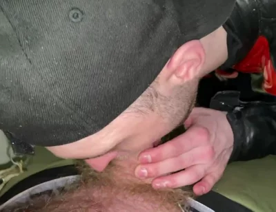 Chav Scally Kinkysirius Sucks by Leather Bear in the Public Restroom at the Railway Station