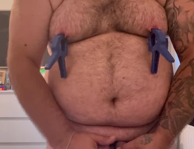 Cock and Ball Bondage Under Clothes