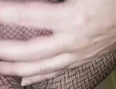 Dani Cums Big in Sexy Black Fishnet