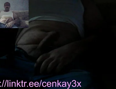 Straight Daddy Cums on Live TV