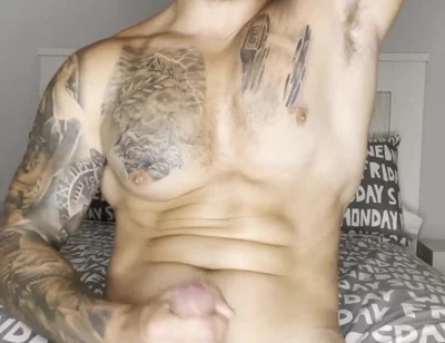 Big Cock Cums with No Touch! Big Load