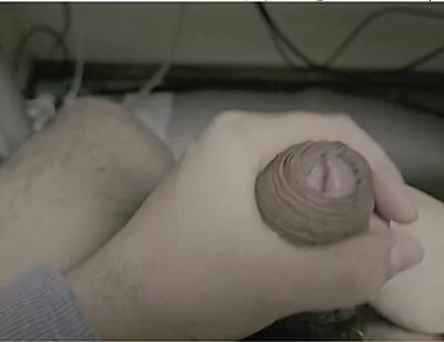I Tried Massaging My Balls And Masturbating My Skin With My Foreskin Dick