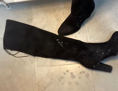 Cum on Step Moms High Heels