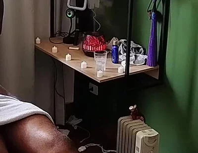 Camera Image of Bear on Massage.