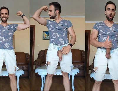 Jerking off and Cumming Over My Pants