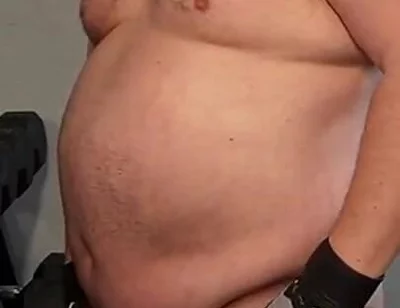 Muscle Chub Bear Working Out