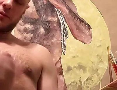 In Addition to Showing off for the Camera I Am Pretty Darn Good at Painting.