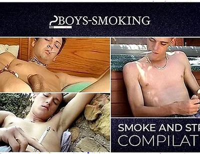 Pilation Of Skinny Twinks Hitting Cigars While Stroking Their Meat