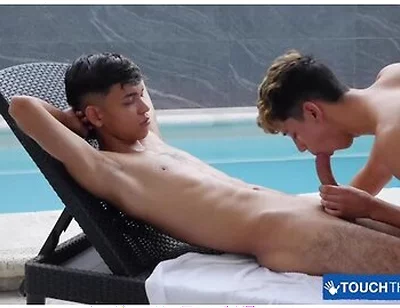 Ricky Montes Blows Slim Rich Huge Dick After Steamy Massage