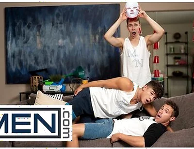 Men - Adam Awbride Bends On His Knees And Takes Kyle And Drake Von Hot Loads On His Face