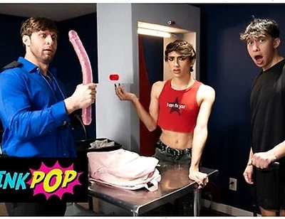 Airport Security Dom King Frees Foxy Alex From His Cock Cage And Licks His Delicious Ass