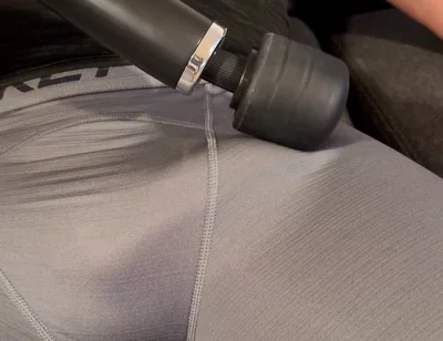 Guess What Daddy Dreaming About When His Cock Hardens Under the Vibration From Massage Machine and Makes It Cum - John Delove