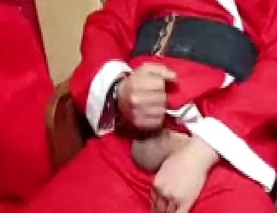 Santa Claus Caresses Himself at Christmas 2025