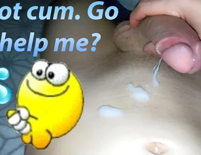 Hot and Passionate Jerking off, a Lot of Sperm. He Finished Sweetly and with Moans