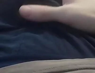 Guy in Panties Massages His