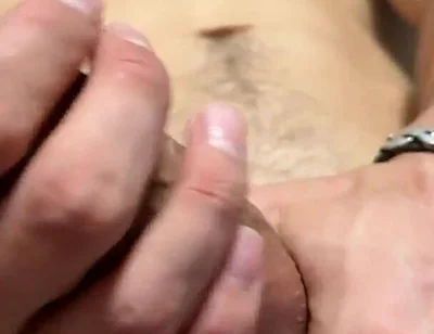 Young Muscle Guy Jerk off His Beautiful Uncut Cock