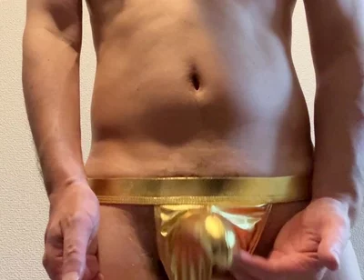 Gold Jog Strap