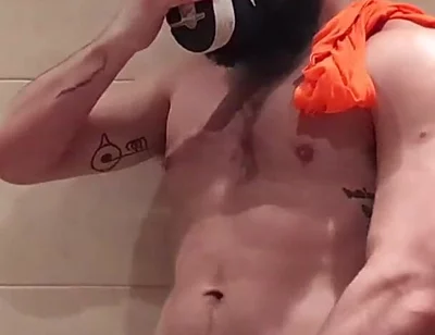 Stepdaddy Loves to Sniff Himself After His Training.