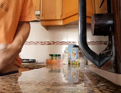 Watch Me Cum on the Kitchen Counter