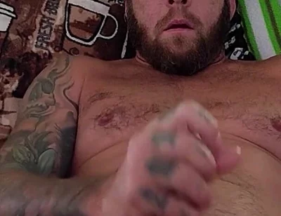 Bear Daddy Taking Care of Himself While You Watch