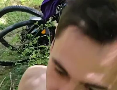 Gay Cruising in the Forest, Hot Blowjob