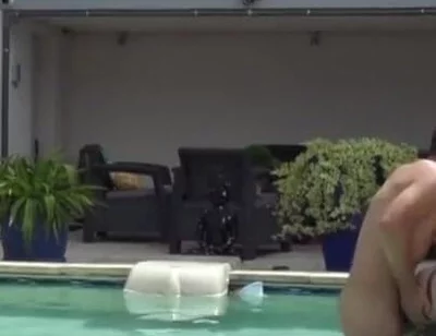 Twink fucked raw by his friend in the swimming pool
