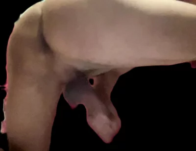 Masturbating with His Back Turned.