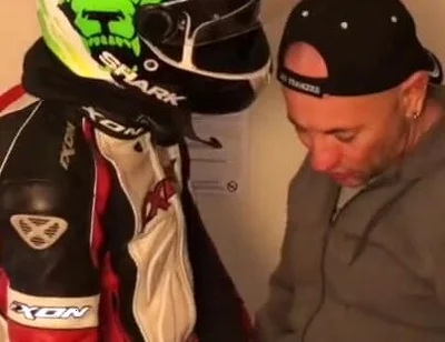 Humiliation at the hotel with fetish outfits biker