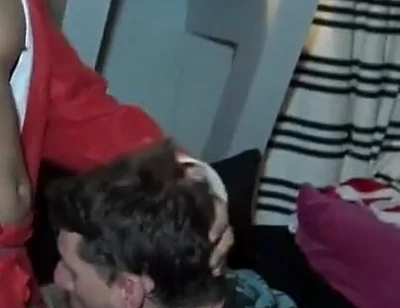 Straight boy fucked by Latino for Christmas surprise