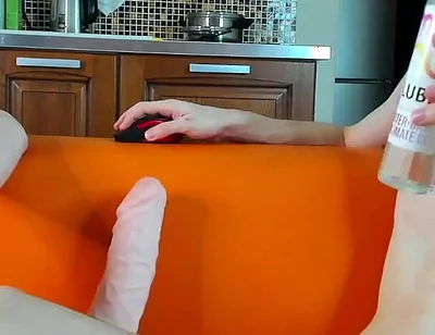 I Watered Alex's Cock with Lube but His Cock Is Very Sensitive!